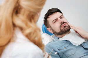 Dental Patient In Wisdom Tooth Pain