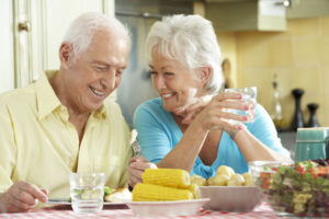 Implant Patients Eating Together Happily