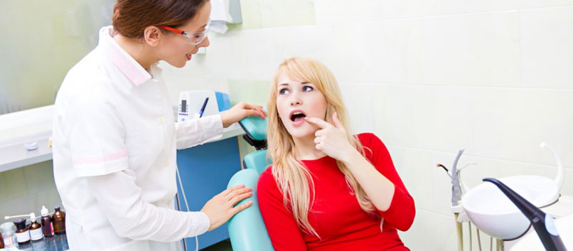 a dental patient ready for wisdom tooth extraction.