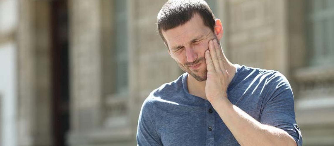 a man in need of TMJ treatment